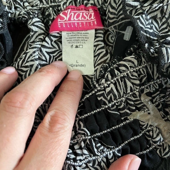 vintage short  sleeve blouse size L - Picture 3 of 4